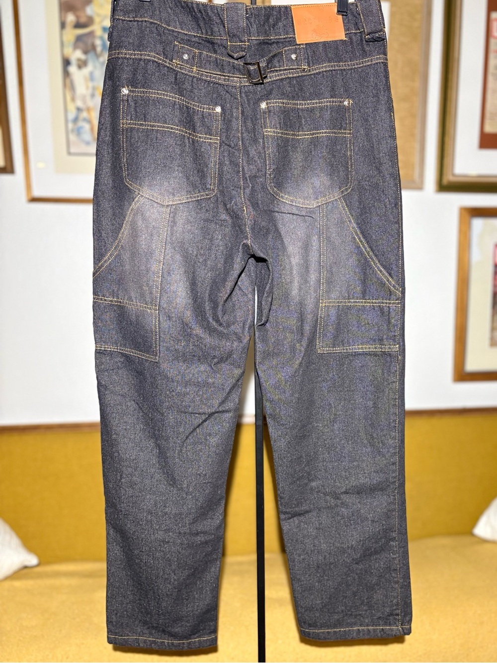 BALLSY.BROTHERS Cinch-Back Workwear Carpenter Jeans
